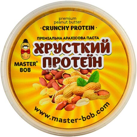 Master Bob, 300 g, Peanut Paste, Crisp Protein, Premium