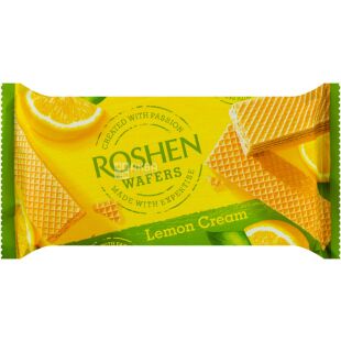 Roshen, Lemon Cream, 216 г, Рошен, Вафлі з Лимоном