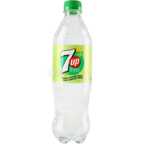 7 UP, 0.5 L, Highly carbonated drink, lemon and lime flavor, no sugar
