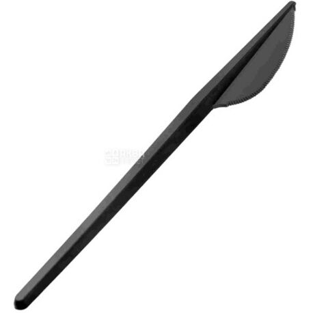 Lux, 90 шт., Нож пластиковый, черный