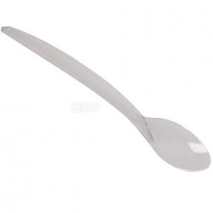 Lux, Преміум, 100 шт., Ложка столова пластикова, прозора
