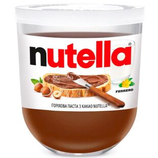 Nutella, 200 г, Нутелла, Паста шоколадная с орехами