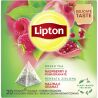 Lipton, Raspberry&Pomegranate, 20 пак. х 1,4 г, Чай зелений з ароматом малини та граната