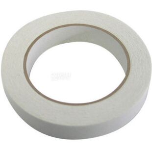 Скотч канцелярський двосторонній білий, 18 мм х 10 м, ТМ  Klerk