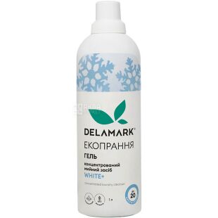 De La Mark White, 1 л, Де ла Марк Вайт, Жидкое средство для стирки, бесфосфатное, концентрат