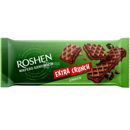 Roshen, Sandwich Crunch, 142 г, Вафли-сендвич Шоколадные - купить