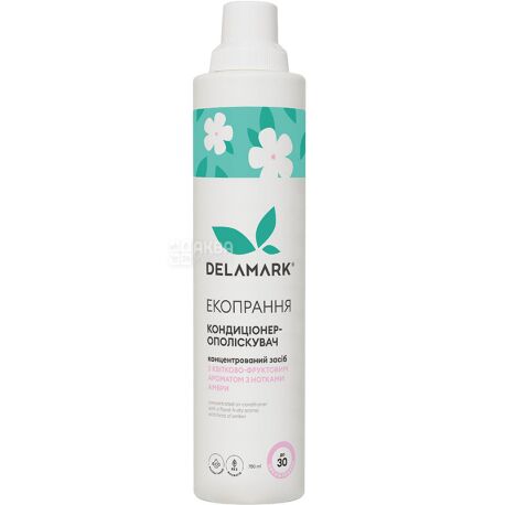 Delamark, 750 ml, Conditioner-conditioner with a fruity-floral scent with notes of amber