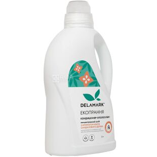 DeLaMark, 2 л, Кондиционер-ополаскиватель для стирки Сандаловое дерево, ДеЛаМарк
