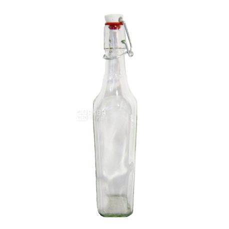 Бутылка с бугельной пробкой, 0,5 л, стекло