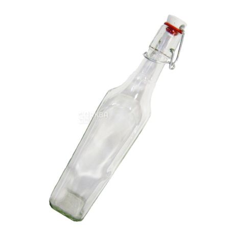 Пляшка з бугельною пробкою, 0,5 л, скло