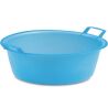 Stefanplast, 16 л, Таз пластиковий овальний, з ручками, блакитний, 50 см