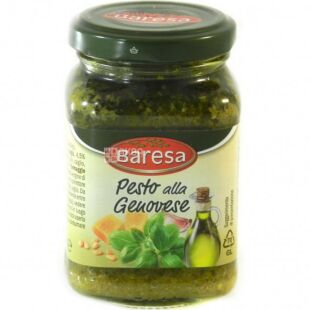 Baresa, Pesto alla Genovese, 190 г, Бареса, Соус песто с чесноком