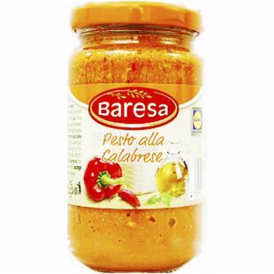 Baresa, Pesto alla Calabrese, 190 г, Бареса, Соус Песто Калабрийский, красный