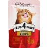 Club 4 Paws, Selection, 85 г, Вологий корм для дорослих котів, Смужки з кроликом в соусі