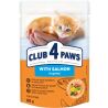 Club 4 Paws, 80 г, Вологий корм для кошенят, з лососем у соусі