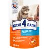 Club 4 Paws, 100 г, Клуб 4 лапы, Влажный корм для взрослых котов, с лососем в желе