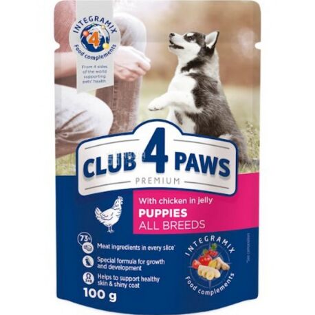 Club 4 Paws 100 g Wet puppy food with chicken in jelly buy