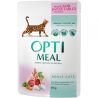 Optimeal, 85 г, Вологий корм для дорослих котів, з ягням та овочами в желе