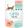 Optimeal, 85 г, Вологий корм для дорослих котів, з індичкою в гарбузовому соусі