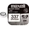 Maxell Silver Oxide 337, 1 шт., 1,55 V, Батарейка для годинника срібно-цинкова, SR416SW