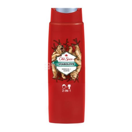 Old Spice, 250 ml, shampoo and shower gel 2in1, BEARGLOVE