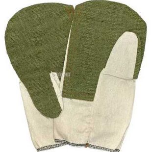 Перчатки рабочие однопалые, 1 пара, Размер XL, комбинированые, с брезентовым наладонником