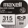 Maxell Silver Oxide 315,1.55 V, Батарейка для часов серебряно-цинковая, SR716SW