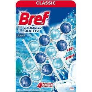 Bref, Power Aktiv, 150 г, Туалетний блок, Океанський бриз