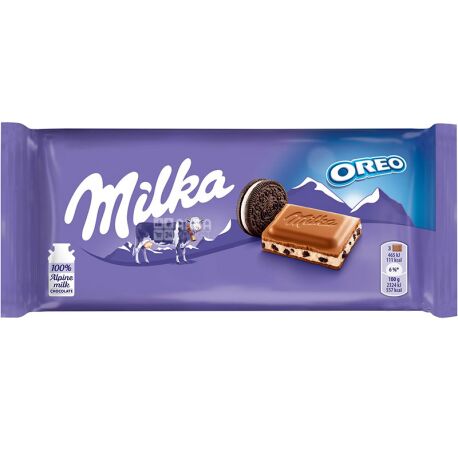 Milka, 100 г, Молочный шоколад, Oreo