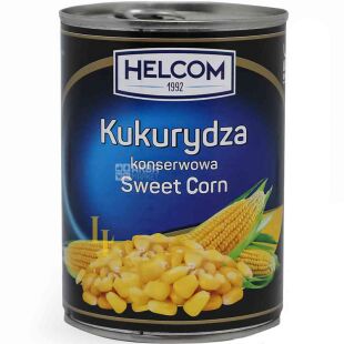 Helcom, 400 г, Кукуруза консервированная, ж/б