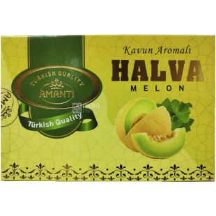 Amanti, Melon, 200 г, Турецкая тахинная халва Аманти, со вкусом дыни