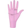 Mercator Medical Nitrylex Classic, 100 шт., Розмір S, Рукавички нітрилові, неопудрені, рожеві