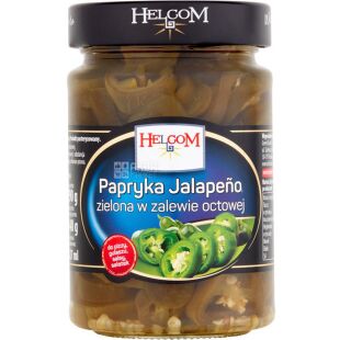 Helcom, 290 г, Перець гострий Халапеньйо, зелений маринований