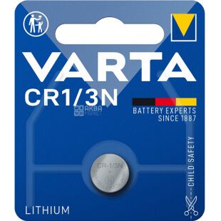 VARTA, 1 шт., 3V, Батарейка літієва, кругла, CR1/3N