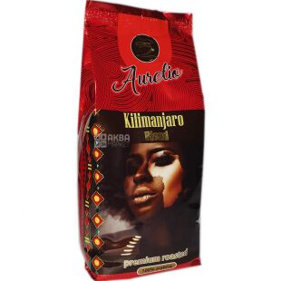 Aurelio Kilimanjaro, 453 г, Кава в зернах середнього обсмаження Ауреліо, 100% арабіка