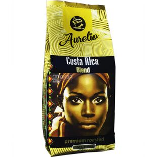 Aurelio Costa Rica, 453 г, Кава в зернах середнього обсмаження Ауреліо, 100% арабіка