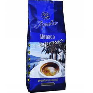 Aurelio Monaco Espresso, 453 г, Кофе в зернах темной обжарки Аурелио, 100% арабика