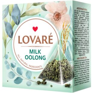 Lovare, Milk Oоlong, 15 пак. х 2г, Чай Ловаре, зелений, молочий улун
