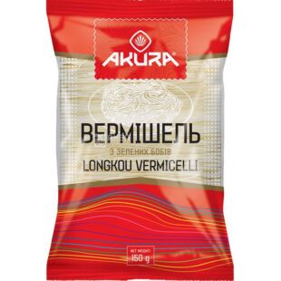 Akura, 150 г, Вермишель с зеленых бобов