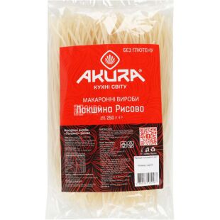 Akura, 250 г, Локшина рисова, безглютенова