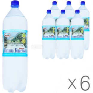 Поляна Квасова, Маргіт, Упаковка 6 шт. х 1,5 л, Вода мінеральна сильногазована, ПЕТ