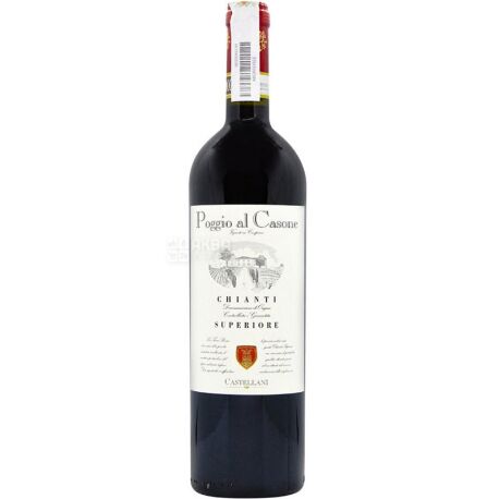 Вино красное сухое, 0,75 л, ТМ Poggio al Casone 