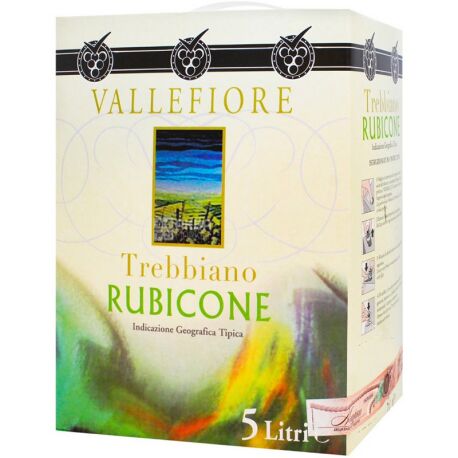Vallefiore Trebbiano, Dry white wine, 5 L