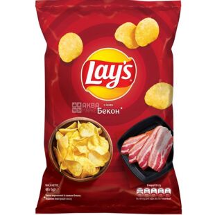 LAY’S, 60 г, Чипси картопляні, Бекон