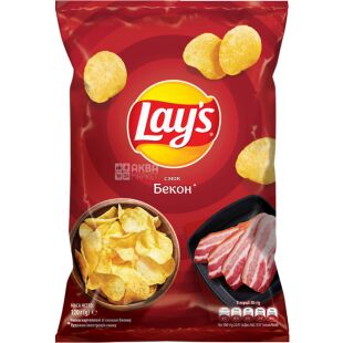 Lay's, 120 г, Чипси картопляні, Бекон