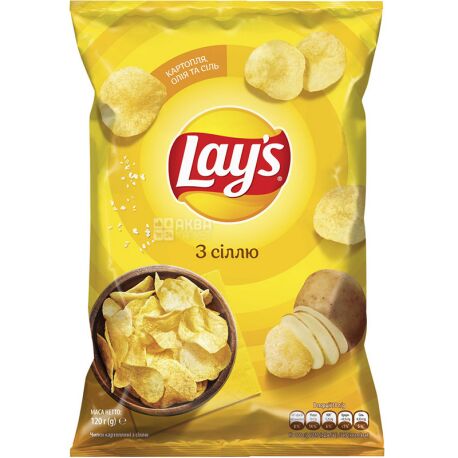 Lay's чипсы с солью, 120г