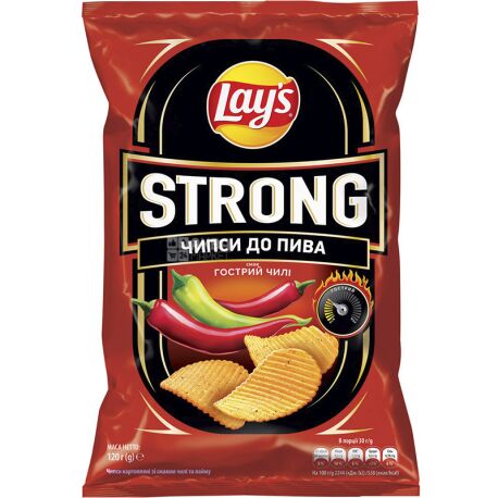 LAY'S, 120 g, Chips, Strong, Chile, m / s