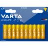 VARTA Longlife, AA, 10 шт., 1,5 V, Батарейки щелочные, LR6