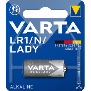 VARTA LADY, 1 шт., 1,5 V, Батарейка лужна, LR1