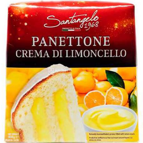 Santangelo alla crema di limone, 908 г, Панеттоне с лимонным кремом